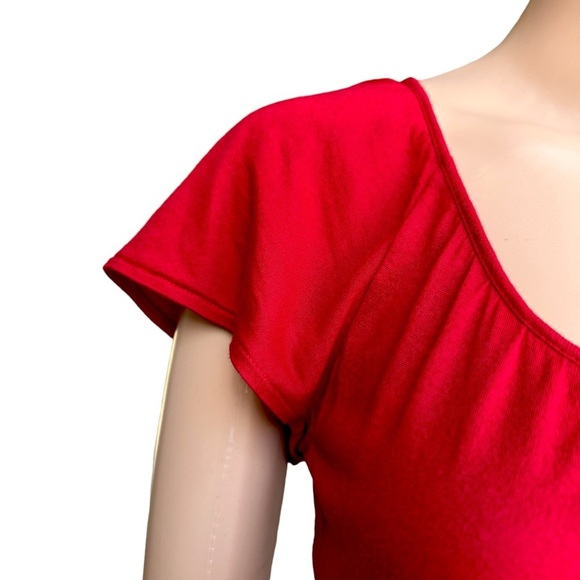Ann Taylor Loft Flutter Sleeve Top size Petite XSP - Picture 3 of 9